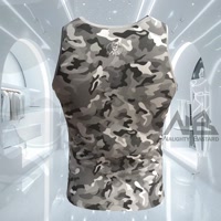 Tank Top Naughty camouflage grey