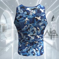 Tank Top Naughty Camouflage Blue