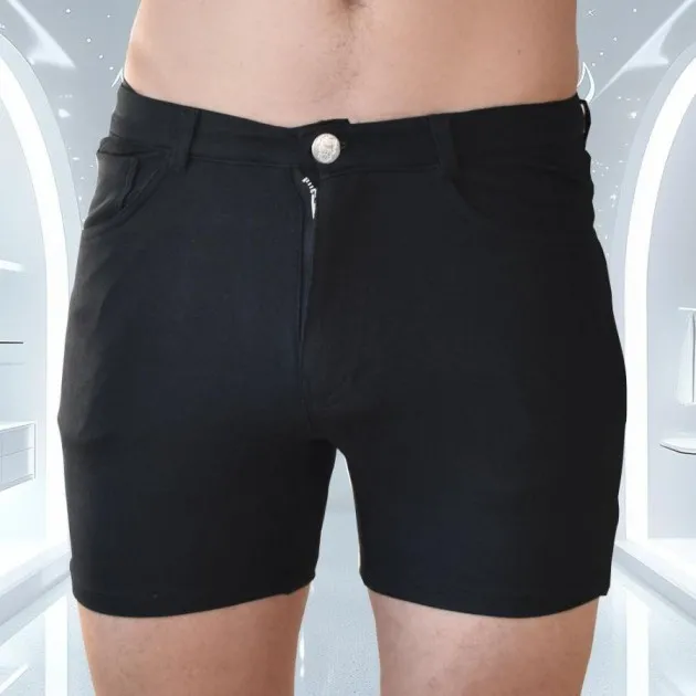 Shorts de fiesta con bolsillo para abanico