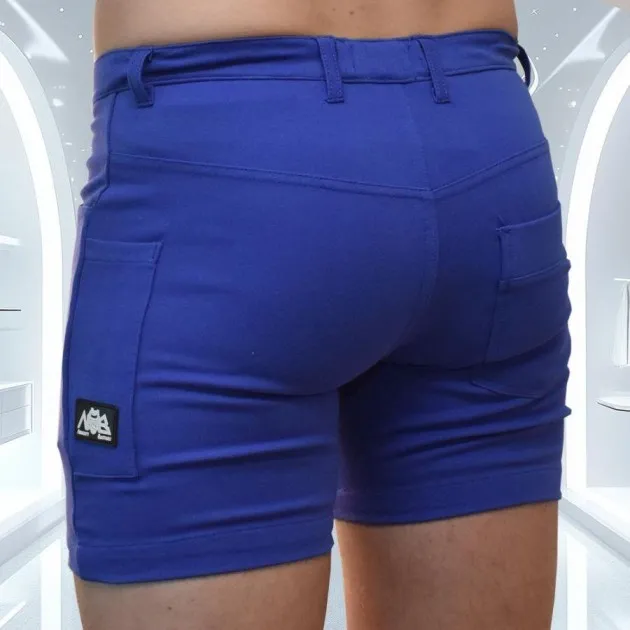 Shorts de fiesta con bolsillo para abanico