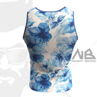 Blue Summer Flower Tanktop