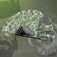 Hand Fan Camouflage Green